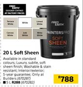 Fired Earth 20Ltr Soft Sheen