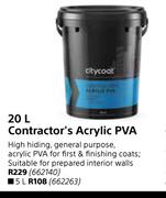 Citycoat 20Ltr Contractor's Acrylic PVA