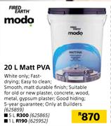 Fired Earth Modo Matt PVA-20L