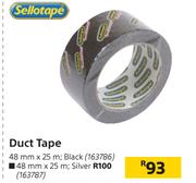 Sellotape Duct Tape (Silver) 48mm x 25m