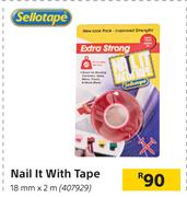 Sellotape Nail It With Tape 18mm X 2m