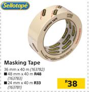 Sellotape Masking Tape 48mm X 40m