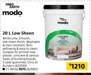 Fired Earth Modo 20Ltr Low Sheen
