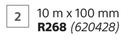 Abe Super Laykold Tape (Silver) 10m x 100mm