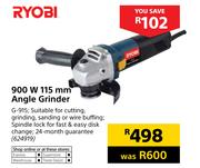 Ryobi 900W 115mm Angle Grinder