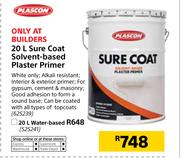 Plascon Sure Coat Solvent-Based Plaster Primer-20Ltr