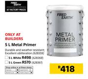 Fired Earth Metal White Primer-5Ltr