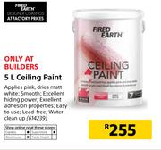 Fired Earth Ceiling Paint-5Ltr