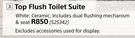 Top Flush Toilet Suite