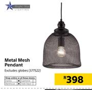 Bright Star Metal Mesh Pendant