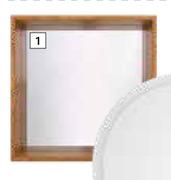 Boxed Mirror 60cm