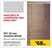 PVC 25mm Venetian Blinds 470mm x 900mm