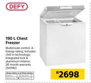 Defy 190Ltr Chest Freezer