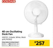 Goladir 40cm Oscillating Desk Fan