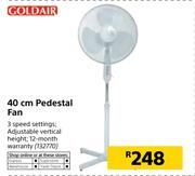 Goldair 40cm Pedestal Fan