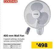 Goldair 400mm Wall Fan