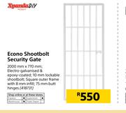 Xpanda Diy Econo Shootbolt Security Gate-2000mm x 770mm