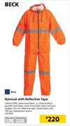 Beck Rainsuit With Reflective Tape
