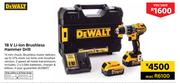 DeWalt 18V Li-Ion Brushless Hammer Drill