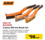 Grip 3 Piece 350mm Brush Set-Per Set