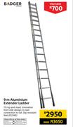 Badger 9m Aluminium Extender Ladder