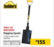 Builders Digging Spade