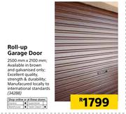 Roll Up Garage Door-2500mm x 2100mm