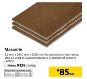Masonite-3.2mm x 2440mm x 1220mm Each