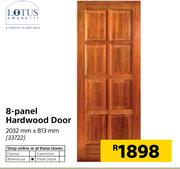 Lotus 8 Panel Hardwood Door-2032mm x 813mm