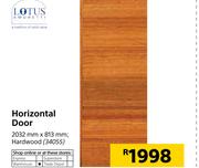 Lotus Horizontal Door Hardwood-2032mm x 813mm