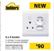 Builders 4 x 4 Socket