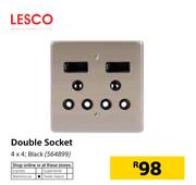 Lesco Double Socket