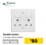 Crabtree Double Socket