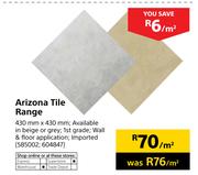 Arizona Tile Range-430mm x 430mm Per Sqm