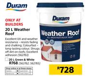 Duram 20Ltr Weather Roof Green & White