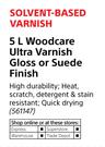Plascon Solvent Based Varnish Woodcare Ultra Varnish Gloss Or Suede Finish-5Ltr