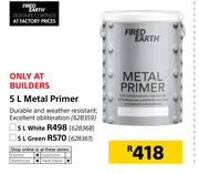 Fired Earth 5Ltr White Primer