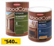 Plascon Solvent Based Varnish Woodcare Sunproof Gloss Or Matt-5Ltr