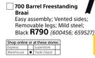 Megamaster Barrel 700 Freestanding Braai