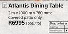 Design House Atlantis Dining Table