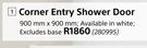 Corner Entry Shower Door
