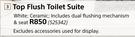 Top Flush Toilet Suite