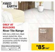 Fired Earth River Tile Range-Per Sqm