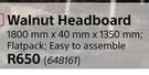 Designhouse Walnut Headboard