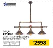 Bright Star 3 Light Pendant 