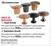 Home & Kitchen Swindon Knob-Each