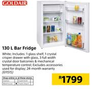 Goldair 130L Bar Fridge