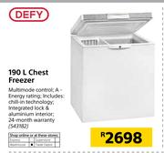 Defy 190L Chest Freezer