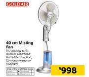 Goldair 40cm Misting Fan