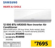 Samsung 18000 BTU Non-Inverter Air Conditioner